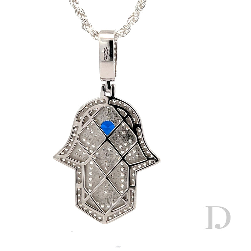 Sterling silver hand of fatima necklace sales