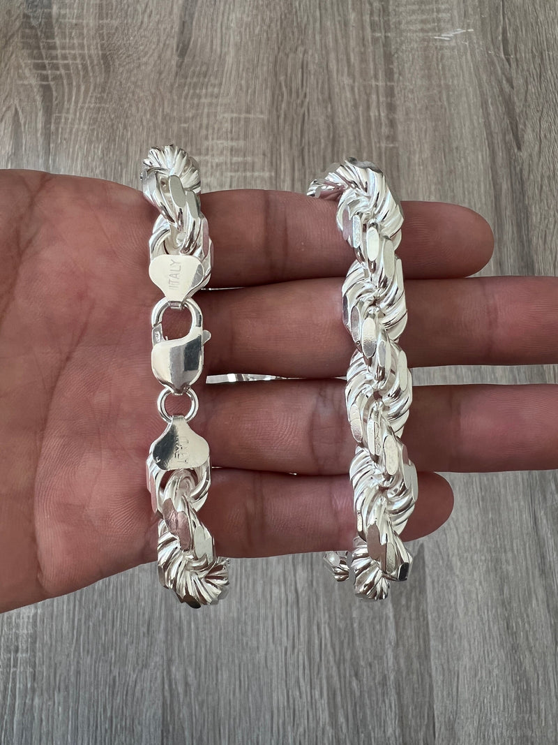 Buy Twisted Rope Sterling Silver Bracelet Men Online in India - Etsy