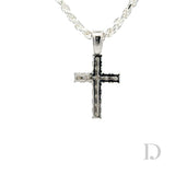 925 Sterling Silver Moissanite Cross Religious Pendant Iced Diamond GRA certified stones Jesus Small