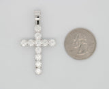 925 Sterling Silver Moissanite Cross Religious Pendant Iced Diamond GRA certified stones Jesus Large